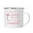 Andaz Press 11oz Faux Pink Glitter Wedding Campfire Coffee Mug-Set of 1-Andaz Press-Bride-