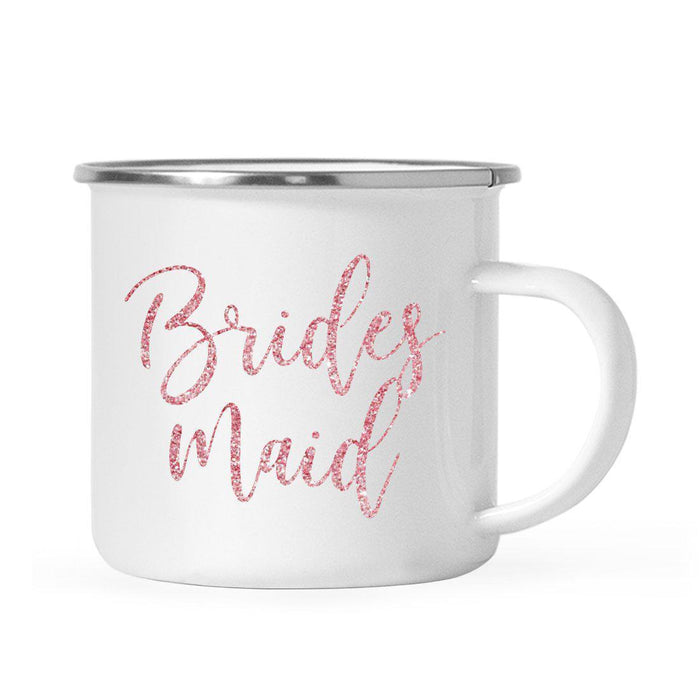 Andaz Press 11oz Faux Pink Glitter Wedding Campfire Coffee Mug-Set of 1-Andaz Press-Bride-