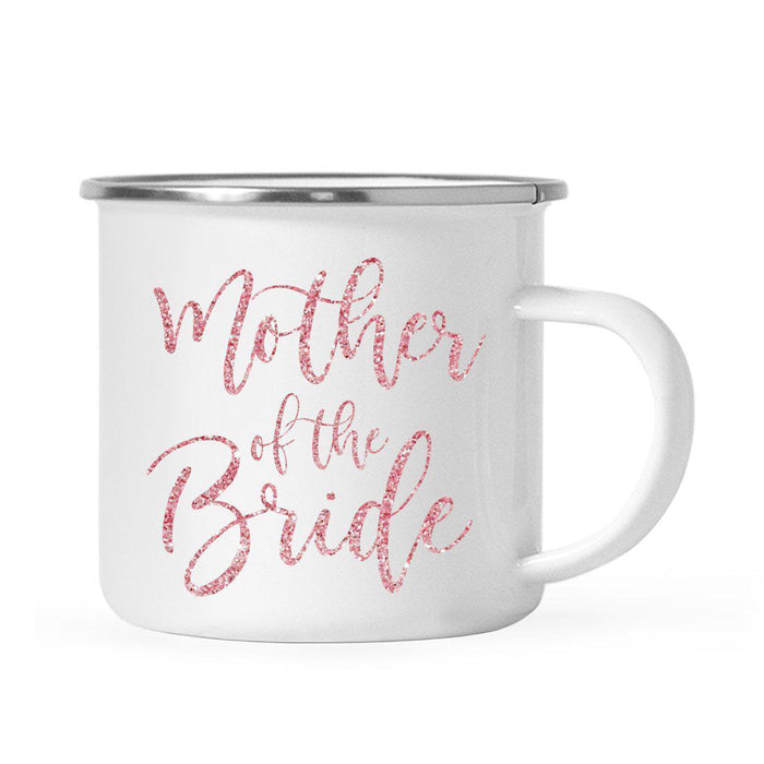 Andaz Press 11oz Faux Pink Glitter Wedding Campfire Coffee Mug-Set of 1-Andaz Press-Bride-