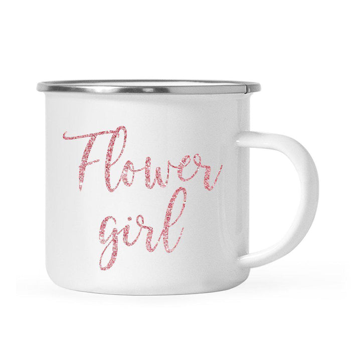 Andaz Press 11oz Faux Pink Glitter Wedding Campfire Coffee Mug-Set of 1-Andaz Press-Flowergirl-