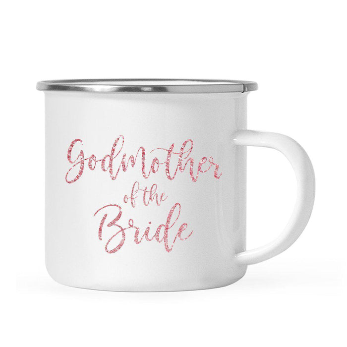 Andaz Press 11oz Faux Pink Glitter Wedding Campfire Coffee Mug-Set of 1-Andaz Press-Godmother of the Bride-