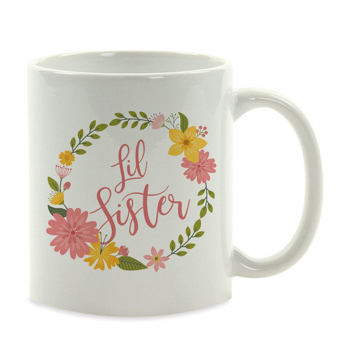 Andaz Press 11oz Floral Wreath Important Female Coffee Mug-Set of 1-Andaz Press-Aunt-