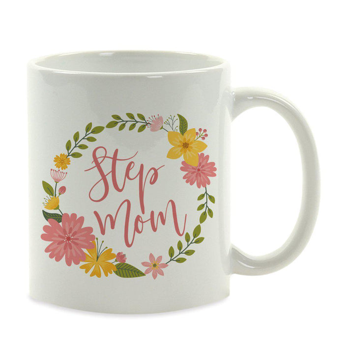 Andaz Press 11oz Floral Wreath Important Female Coffee Mug-Set of 1-Andaz Press-Aunt-