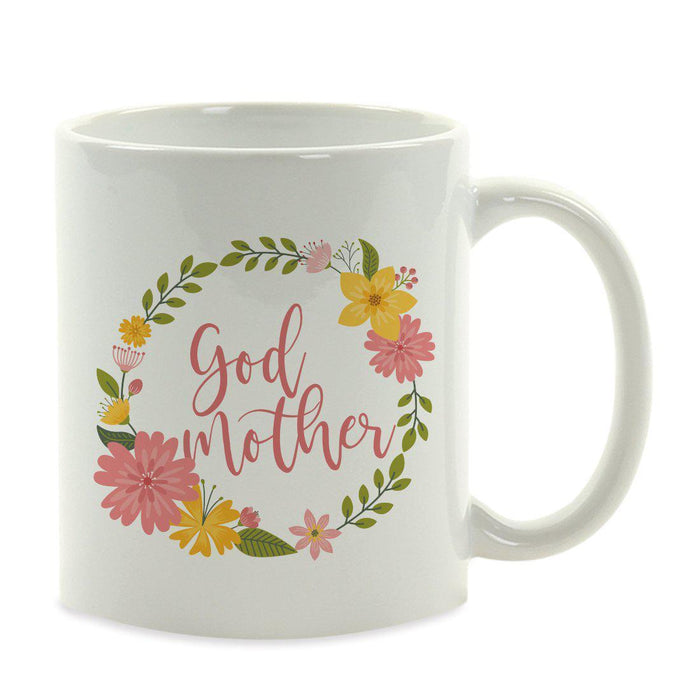 Andaz Press 11oz Floral Wreath Important Female Coffee Mug-Set of 1-Andaz Press-Aunt-