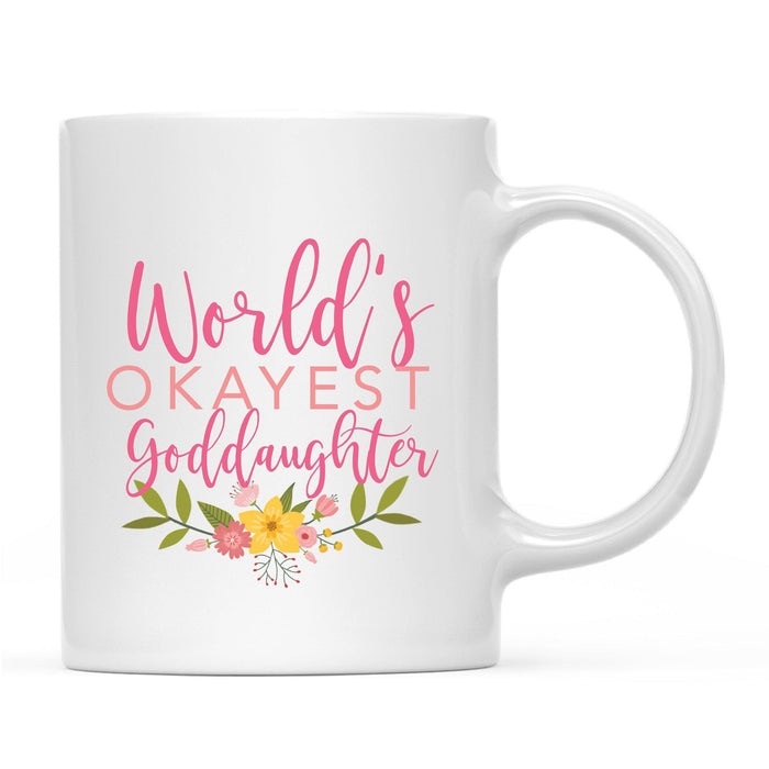 Andaz Press 11oz Floral Wreath World's Okayest Floral Coffee Mug-Set of 1-Andaz Press-Therapist-