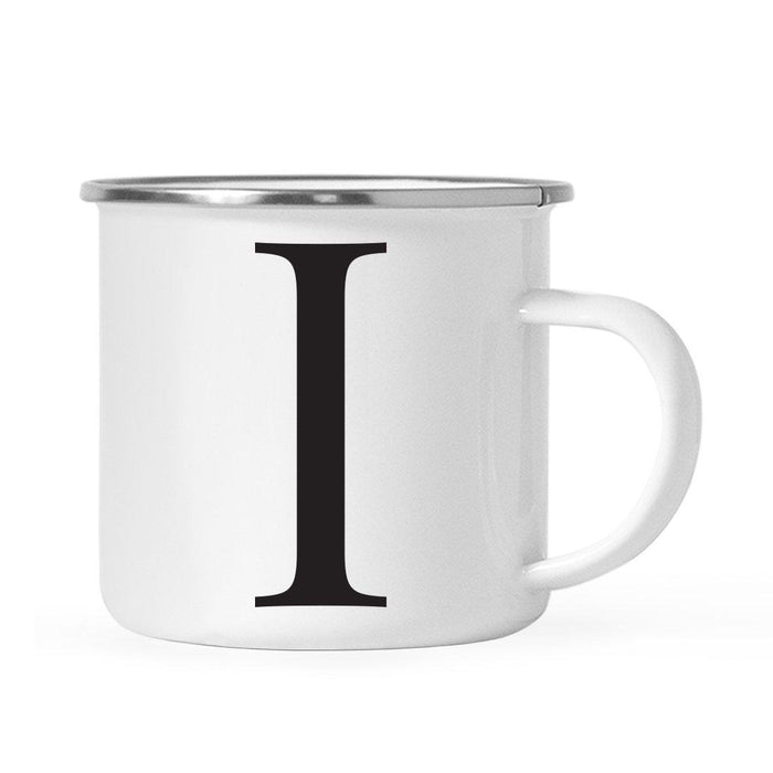 Andaz Press 11oz Formal Black Monogram Campfire Coffee Mug-Set of 1-Andaz Press-A-