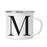 Andaz Press 11oz Formal Black Monogram Campfire Coffee Mug-Set of 1-Andaz Press-A-