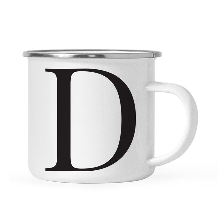 Andaz Press 11oz Formal Black Monogram Campfire Coffee Mug-Set of 1-Andaz Press-A-