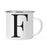 Andaz Press 11oz Formal Black Monogram Campfire Coffee Mug-Set of 1-Andaz Press-A-