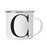 Andaz Press 11oz Formal Black Monogram Campfire Coffee Mug-Set of 1-Andaz Press-C-