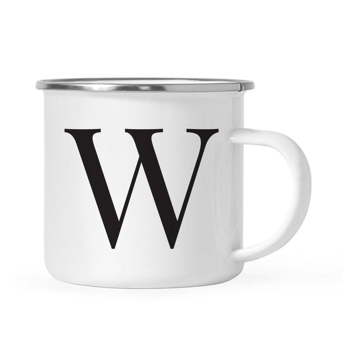 Andaz Press 11oz Formal Black Monogram Campfire Coffee Mug-Set of 1-Andaz Press-W-