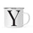Andaz Press 11oz Formal Black Monogram Campfire Coffee Mug-Set of 1-Andaz Press-Y-