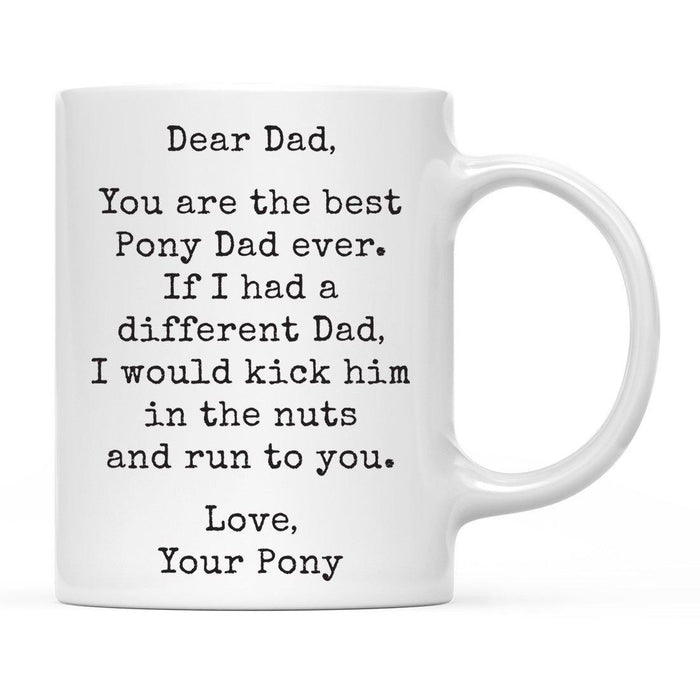 Andaz Press 11oz Funny Pet Dad Coffee Mug-Set of 1-Andaz Press-Horse-