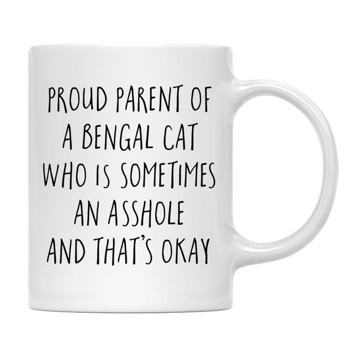 Andaz Press 11oz Funny Proud Pet Parent Coffee Mug-Set of 1-Andaz Press-Bengal Cat-