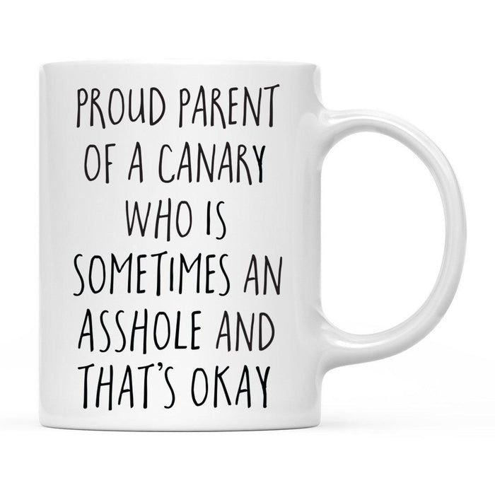 Andaz Press 11oz Funny Proud Pet Parent Coffee Mug-Set of 1-Andaz Press-Canary-