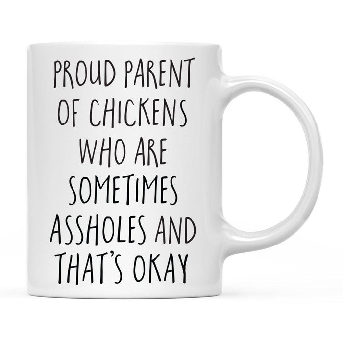 Andaz Press 11oz Funny Proud Pet Parent Coffee Mug-Set of 1-Andaz Press-Chickens-