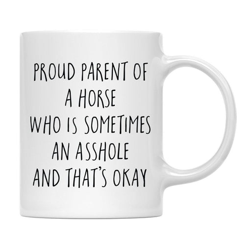 Andaz Press 11oz Funny Proud Pet Parent Coffee Mug-Set of 1-Andaz Press-Horse-