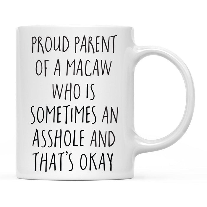 Andaz Press 11oz Funny Proud Pet Parent Coffee Mug-Set of 1-Andaz Press-Macaw-