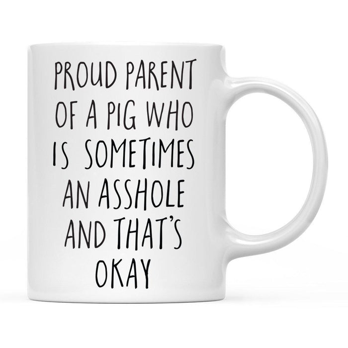 Andaz Press 11oz Funny Proud Pet Parent Coffee Mug-Set of 1-Andaz Press-Pig-
