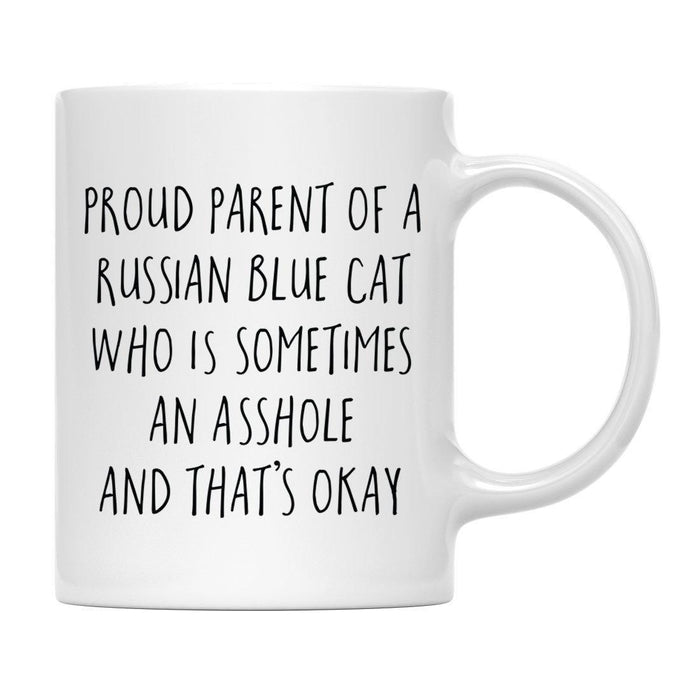 Andaz Press 11oz Funny Proud Pet Parent Coffee Mug-Set of 1-Andaz Press-Russian Blue Cat-