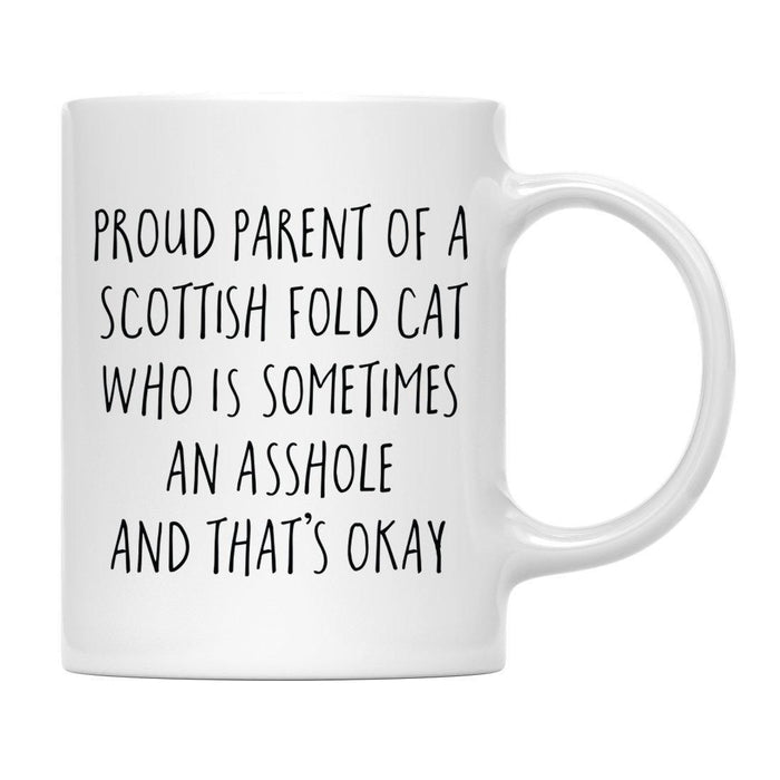 Andaz Press 11oz Funny Proud Pet Parent Coffee Mug-Set of 1-Andaz Press-Scottish Fold Cat-