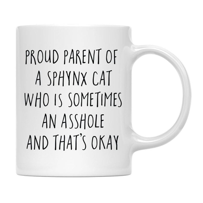 Andaz Press 11oz Funny Proud Pet Parent Coffee Mug-Set of 1-Andaz Press-Sphynx Cat-