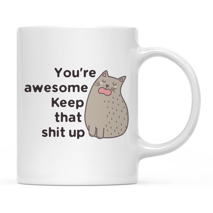 Andaz Press 11oz Funny Rude Cat Graphic Coffee Mug-Set of 1-Andaz Press-Bag of Dicks-