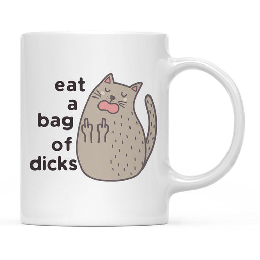 Andaz Press 11oz Funny Rude Cat Graphic Coffee Mug-Set of 1-Andaz Press-Bag of Dicks-