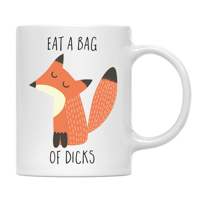 Andaz Press 11oz Funny Rude Fox Graphic Coffee Mug-Set of 1-Andaz Press-Eat a Bag of Dicks-