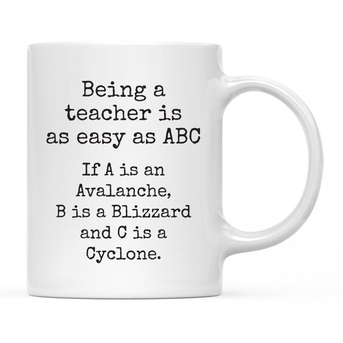 Andaz Press 11oz Funny Teachers Rude Typewriter Coffee Mug-Set of 1-Andaz Press-Student Tears-