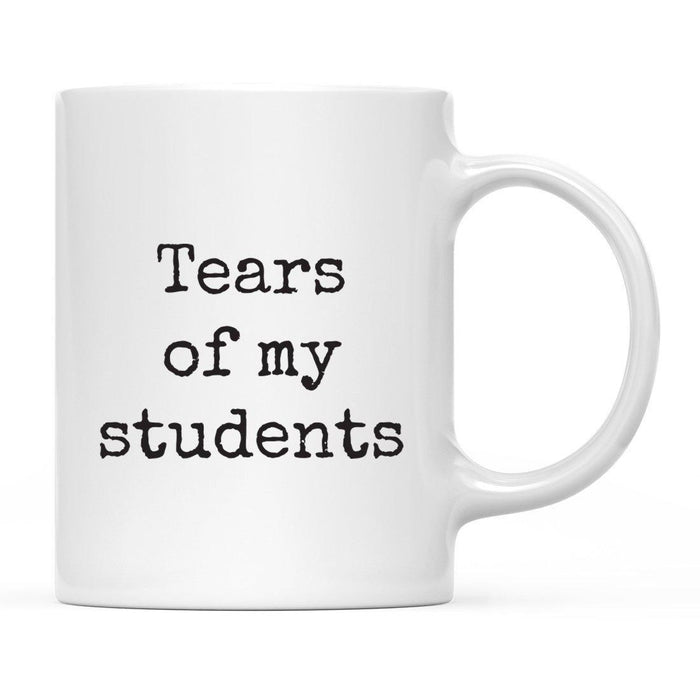 Andaz Press 11oz Funny Teachers Rude Typewriter Coffee Mug-Set of 1-Andaz Press-Student Tears-