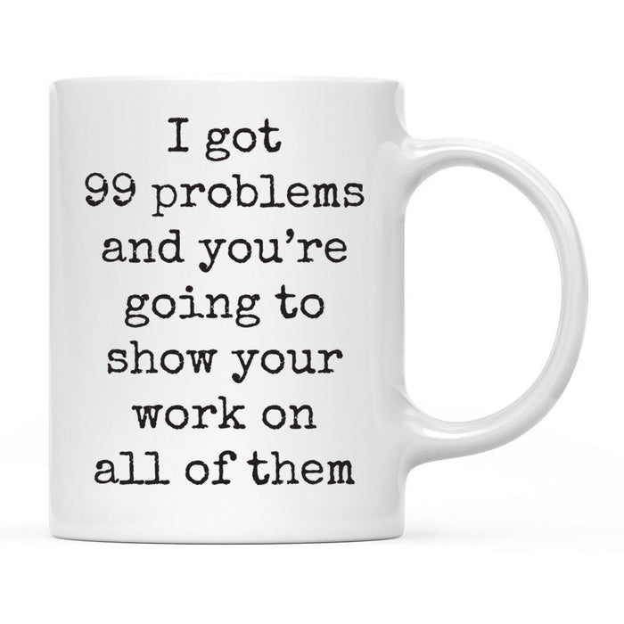 Andaz Press 11oz Funny Teachers Rude Typewriter Coffee Mug-Set of 1-Andaz Press-Problems-