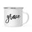 Andaz Press 11oz Good Virtues Black Calligraphy Typography Campfire Coffee Mug-Set of 1-Andaz Press-Grace-