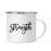Andaz Press 11oz Good Virtues Black Calligraphy Typography Campfire Coffee Mug-Set of 1-Andaz Press-Strength-