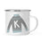 Andaz Press 11oz Gray Blue Ugly Holiday Sweater Monogram Campfire Coffee Mug-Set of 1-Andaz Press-A-