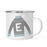 Andaz Press 11oz Gray Blue Ugly Holiday Sweater Monogram Campfire Coffee Mug-Set of 1-Andaz Press-A-