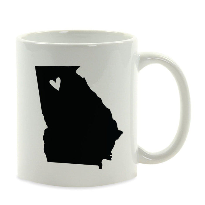 Andaz Press 11oz Heart Graphic US State Coffee Mug-Set of 1-Andaz Press-Georgia-