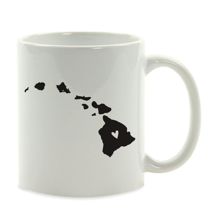 Andaz Press 11oz Heart Graphic US State Coffee Mug-Set of 1-Andaz Press-Hawaii-