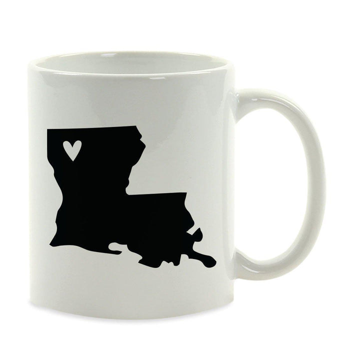Andaz Press 11oz Heart Graphic US State Coffee Mug-Set of 1-Andaz Press-Louisiana-