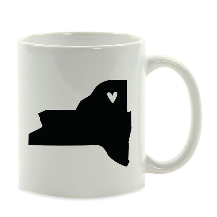 Andaz Press 11oz Heart Graphic US State Coffee Mug-Set of 1-Andaz Press-New York-
