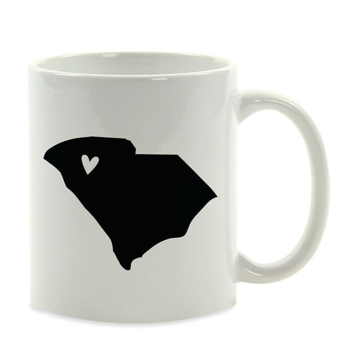 Andaz Press 11oz Heart Graphic US State Coffee Mug-Set of 1-Andaz Press-South Carolina-