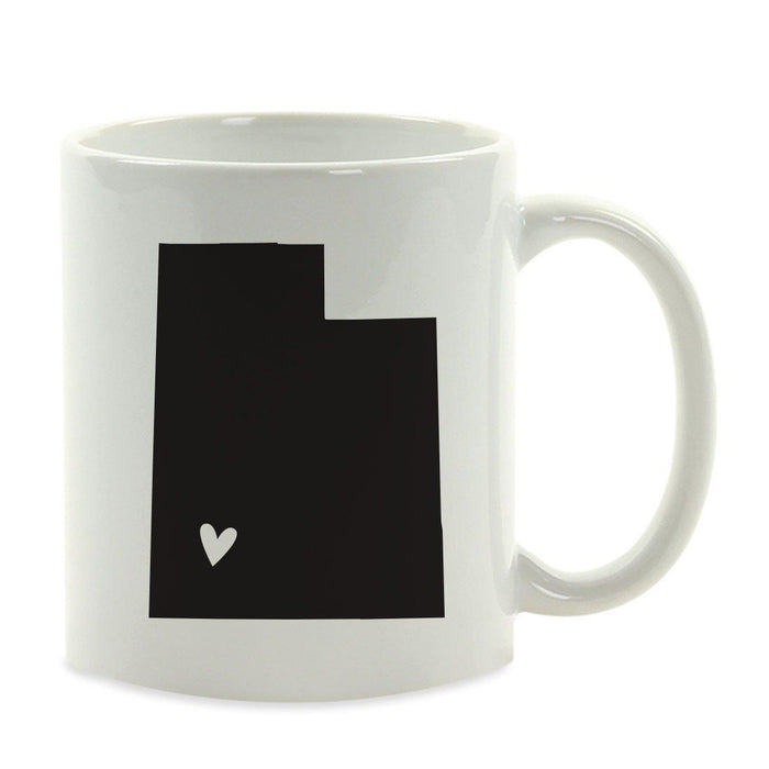 Andaz Press 11oz Heart Graphic US State Coffee Mug-Set of 1-Andaz Press-Utah-