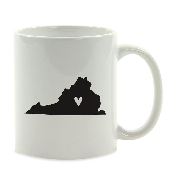 Andaz Press 11oz Heart Graphic US State Coffee Mug-Set of 1-Andaz Press-Virginia-