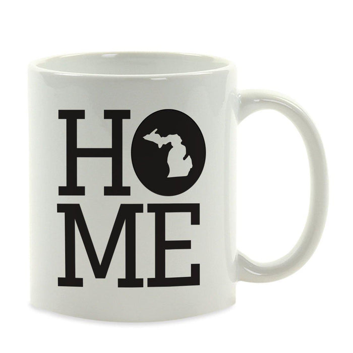 Andaz Press 11oz Home US State Coffee Mug-Set of 1-Andaz Press-Michigan-