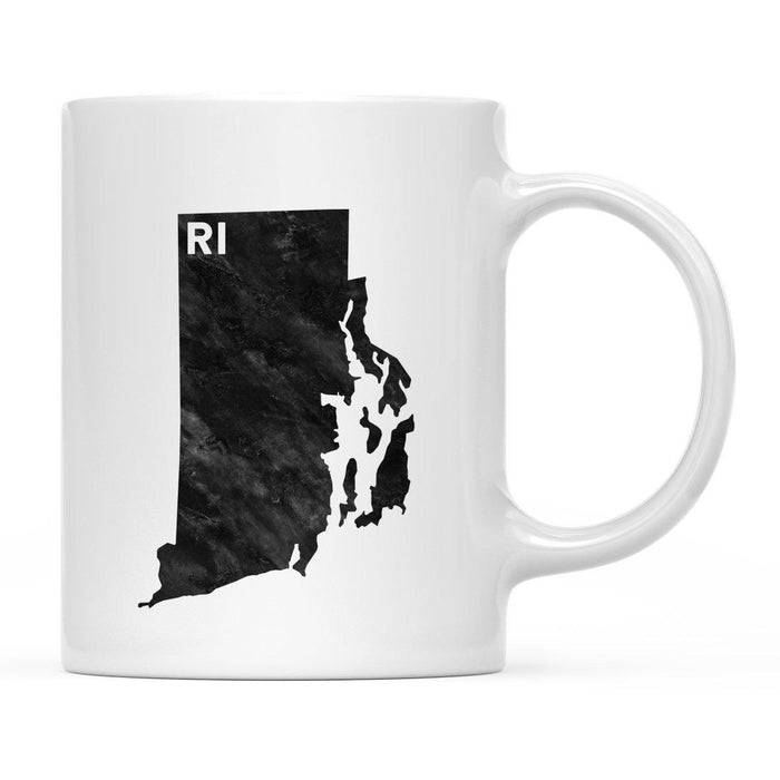 Andaz Press 11oz Modern Black Grunge Abbreviation US State Coffee Mug-Set of 1-Andaz Press-Alabama-
