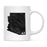 Andaz Press 11oz Modern Black Grunge Abbreviation US State Coffee Mug-Set of 1-Andaz Press-Arizona-