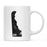 Andaz Press 11oz Modern Black Grunge Abbreviation US State Coffee Mug-Set of 1-Andaz Press-Delaware-