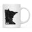 Andaz Press 11oz Modern Black Grunge Abbreviation US State Coffee Mug-Set of 1-Andaz Press-Minnesota-