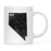 Andaz Press 11oz Modern Black Grunge Abbreviation US State Coffee Mug-Set of 1-Andaz Press-Nevada-