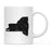Andaz Press 11oz Modern Black Grunge Abbreviation US State Coffee Mug-Set of 1-Andaz Press-New York-